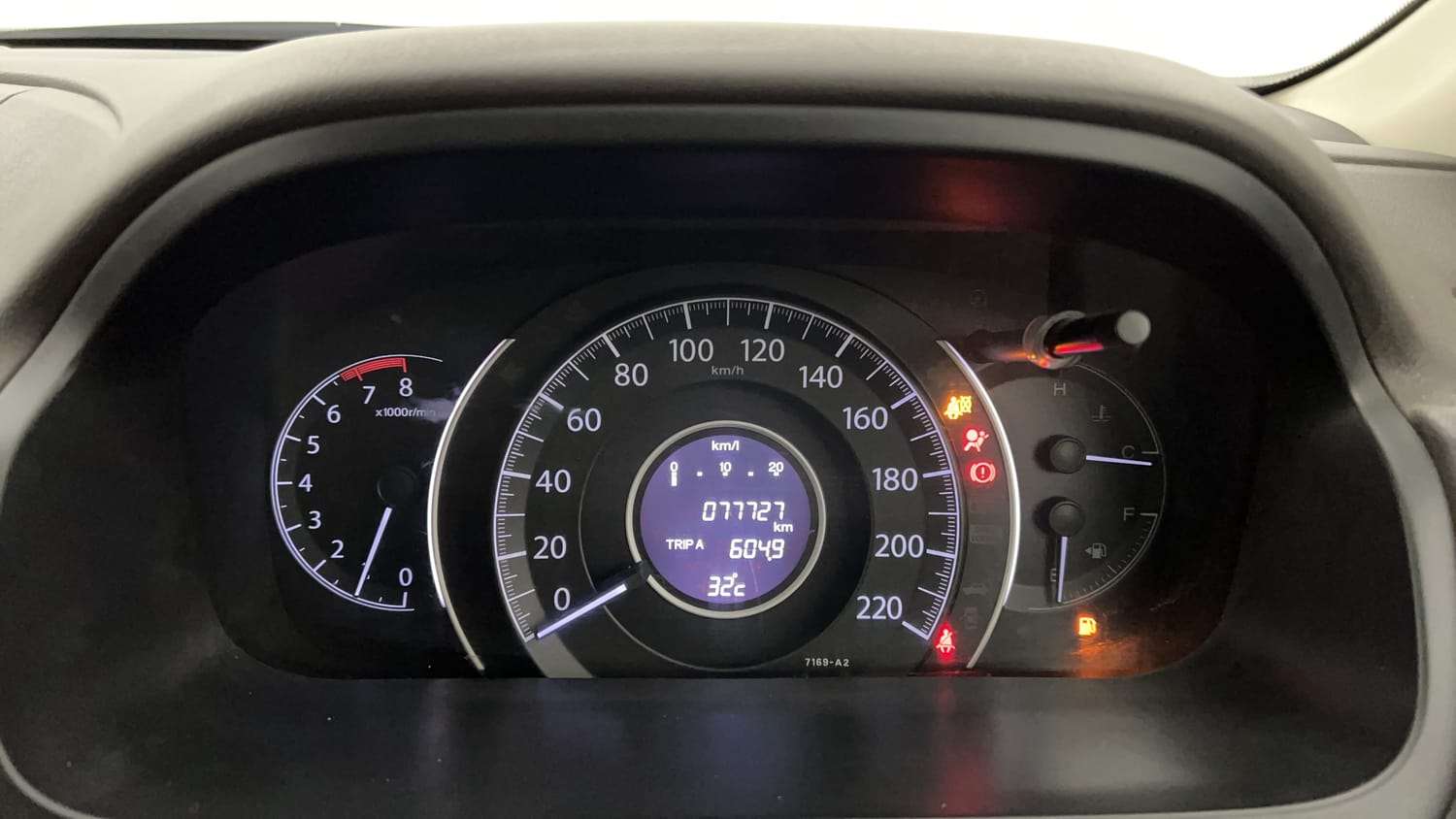 New Honda CR-V interior CLUSTERMETER VIEW