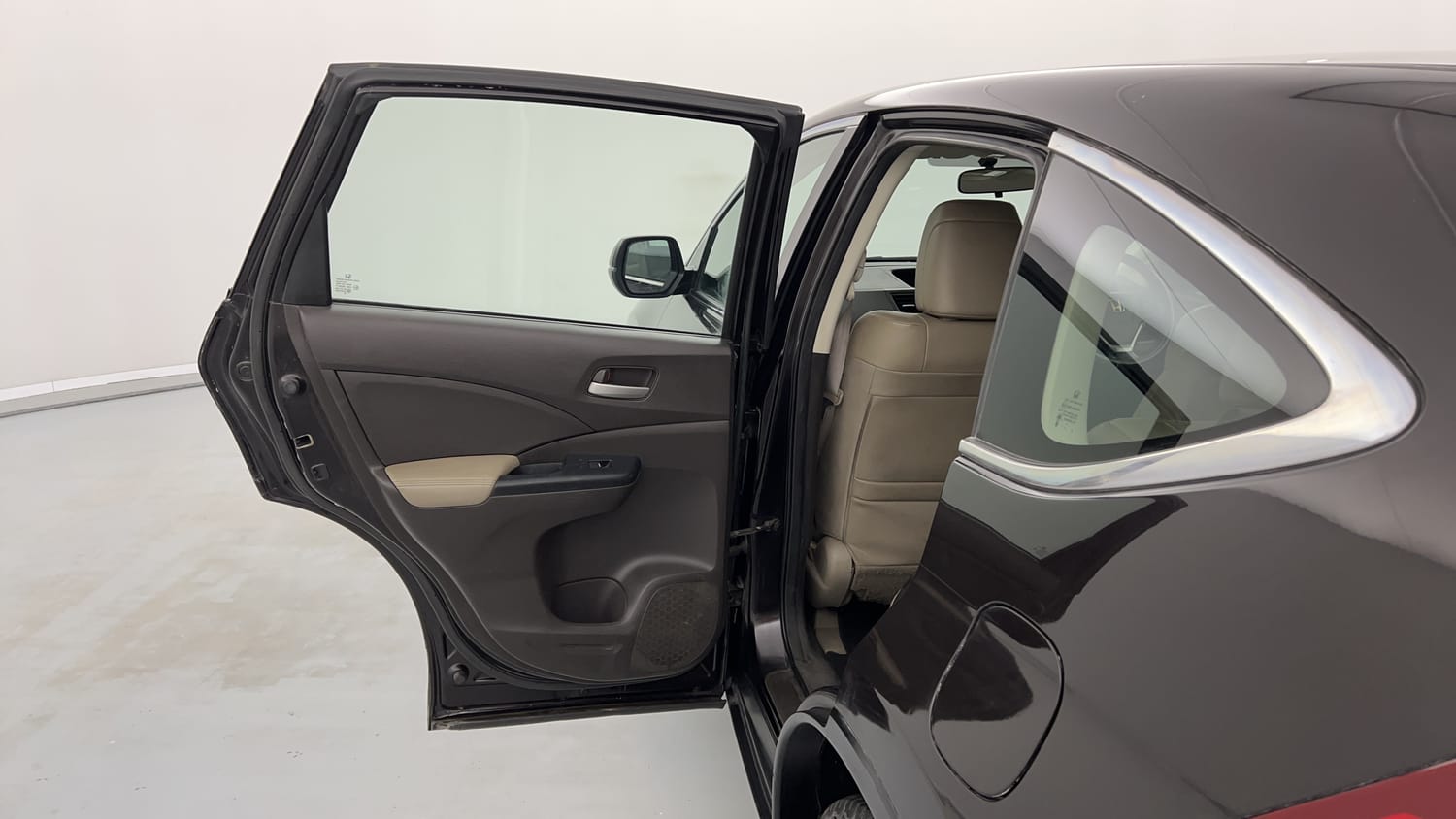 New Honda CR-V interior LEFT REAR DOOR OPEN VIEW