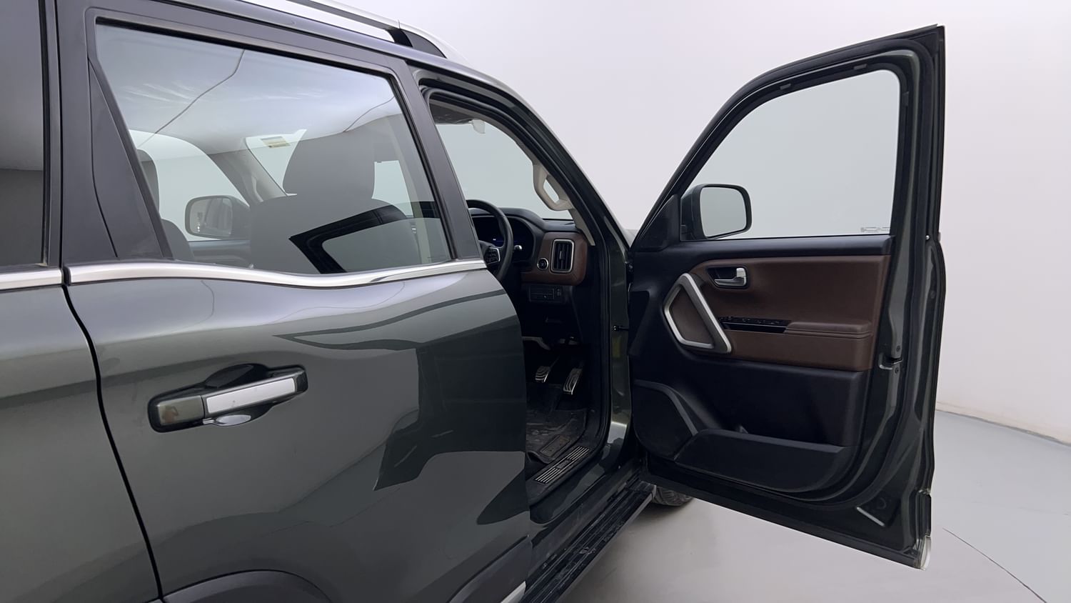 New Mahindra Scorpio N interior RIGHT FRONT DOOR OPEN VIEW