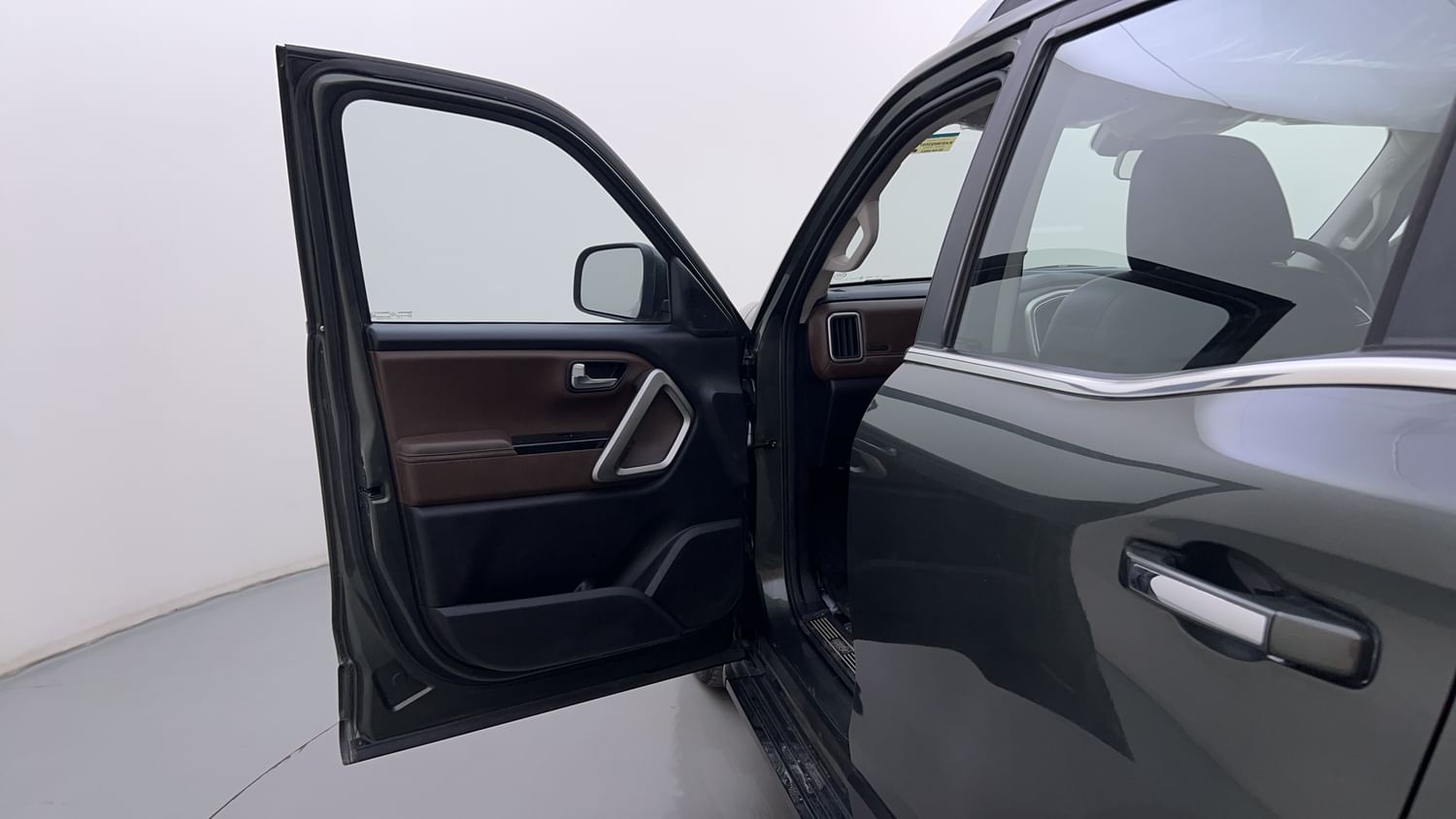 New Mahindra Scorpio N interior LEFT FRONT DOOR OPEN VIEW