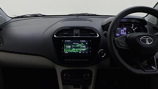Used 2023 Tata Tigor Revotron XZ+ CNG Petrol+cng Manual interior MUSIC SYSTEM & AC CONTROL VIEW