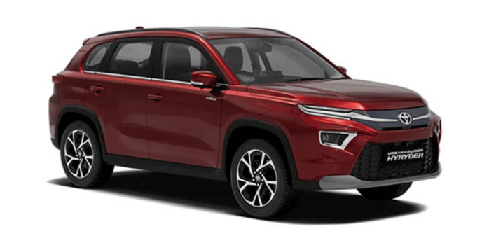 New Toyota Urban Cruiser Hyryder Sportin Red