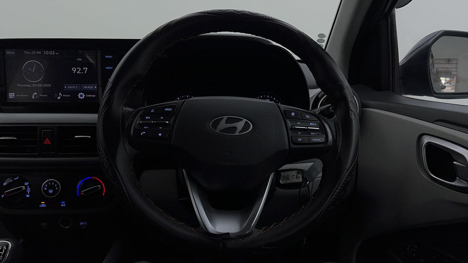 New Hyundai Grand i10 Nios interior STEERING VIEW