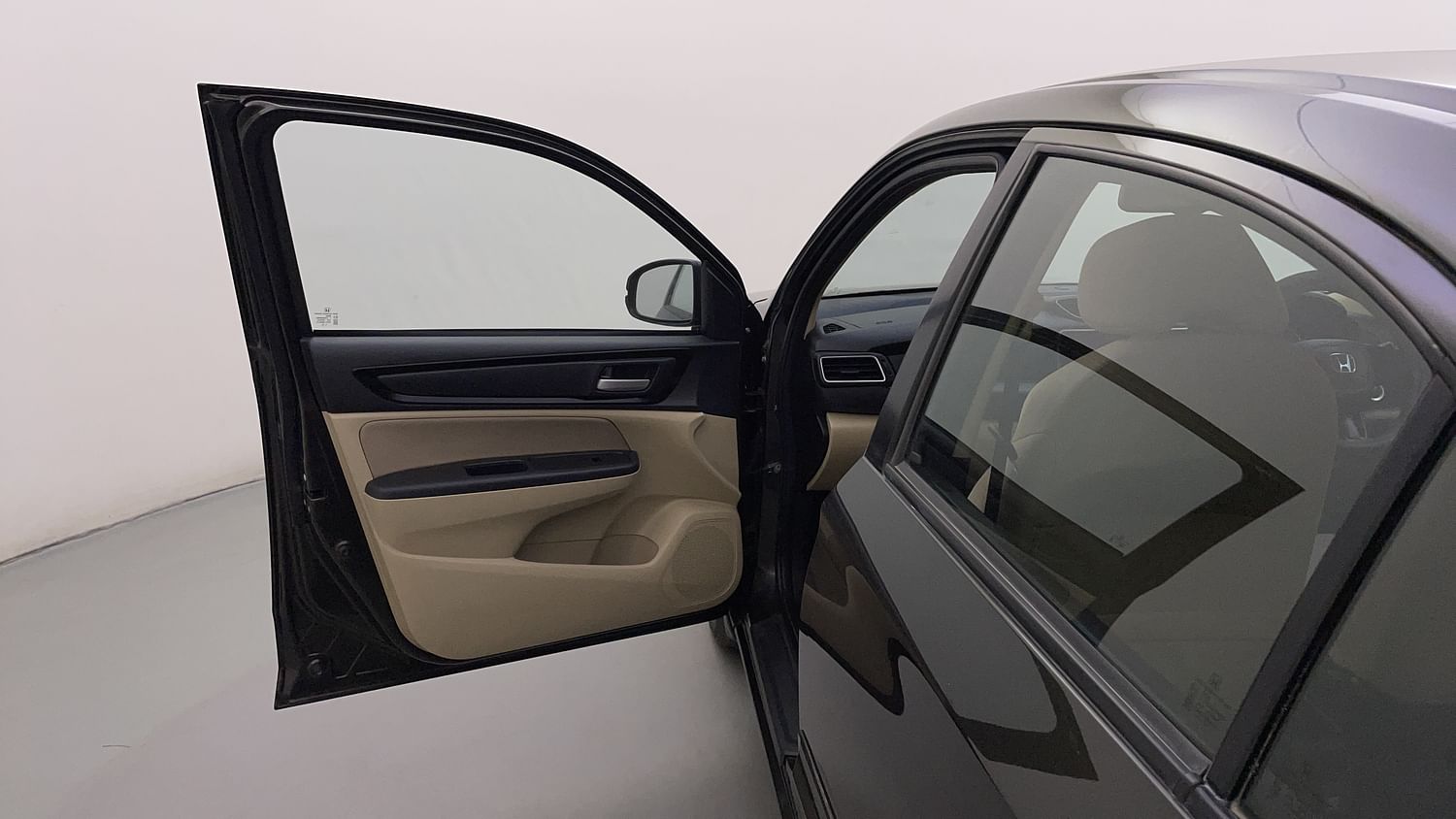 New Honda Amaze interior LEFT FRONT DOOR OPEN VIEW