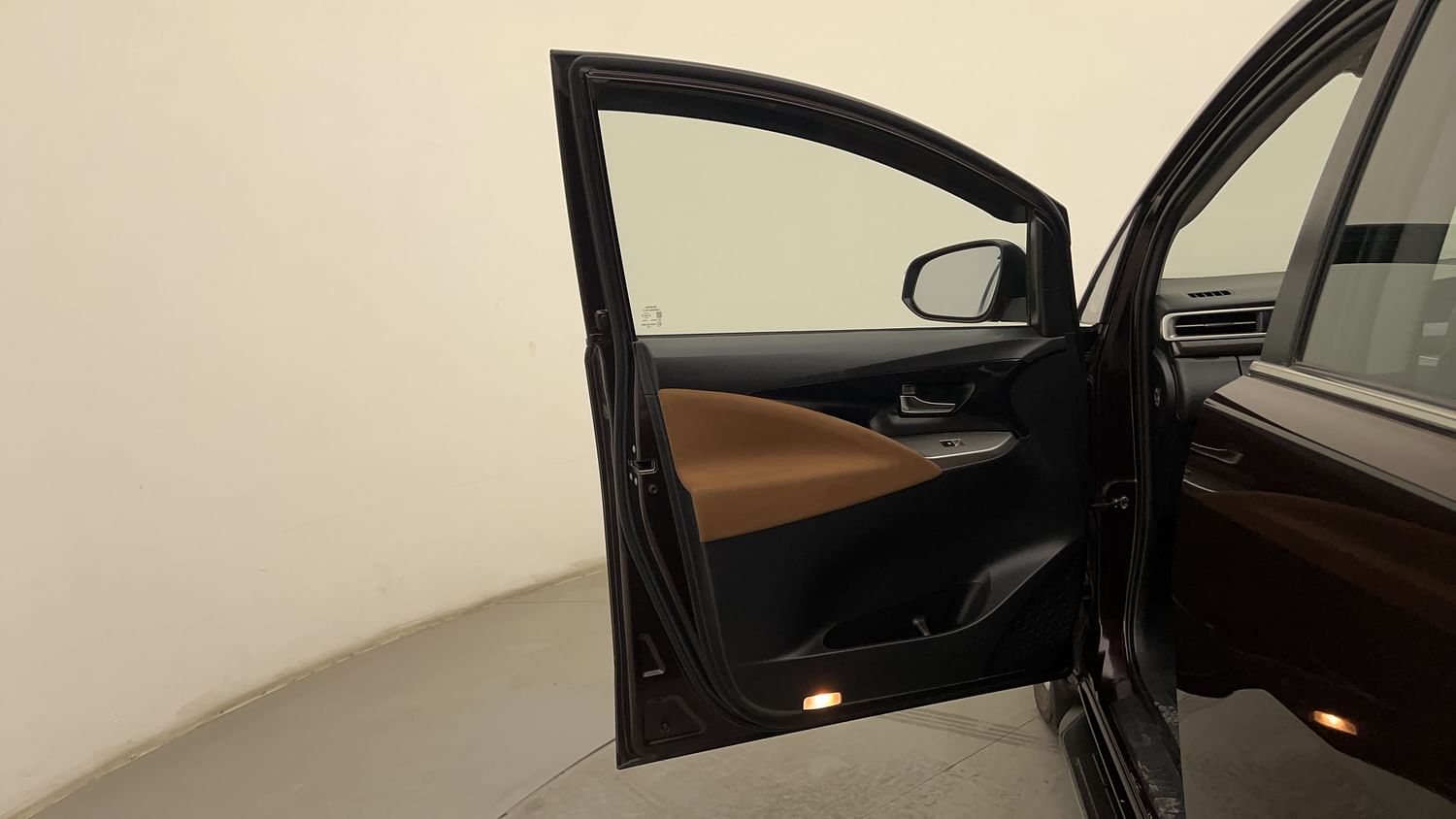 New Toyota Innova Crysta interior LEFT FRONT DOOR OPEN VIEW