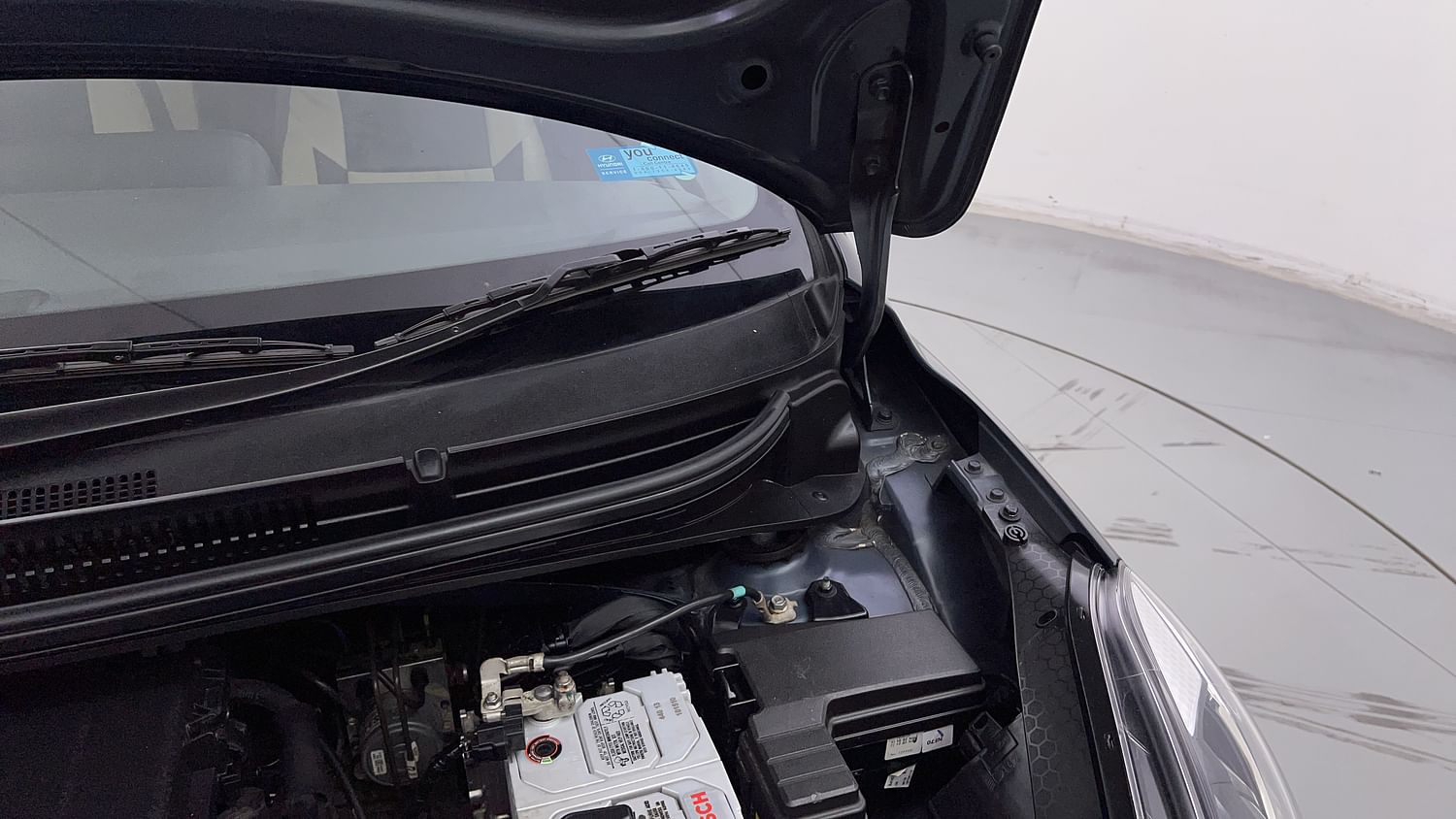 New Hyundai Grand i10 Nios engine ENGINE LEFT SIDE HINGE & APRON VIEW