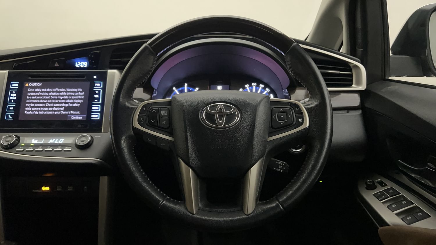 New Toyota Innova Crysta interior STEERING VIEW