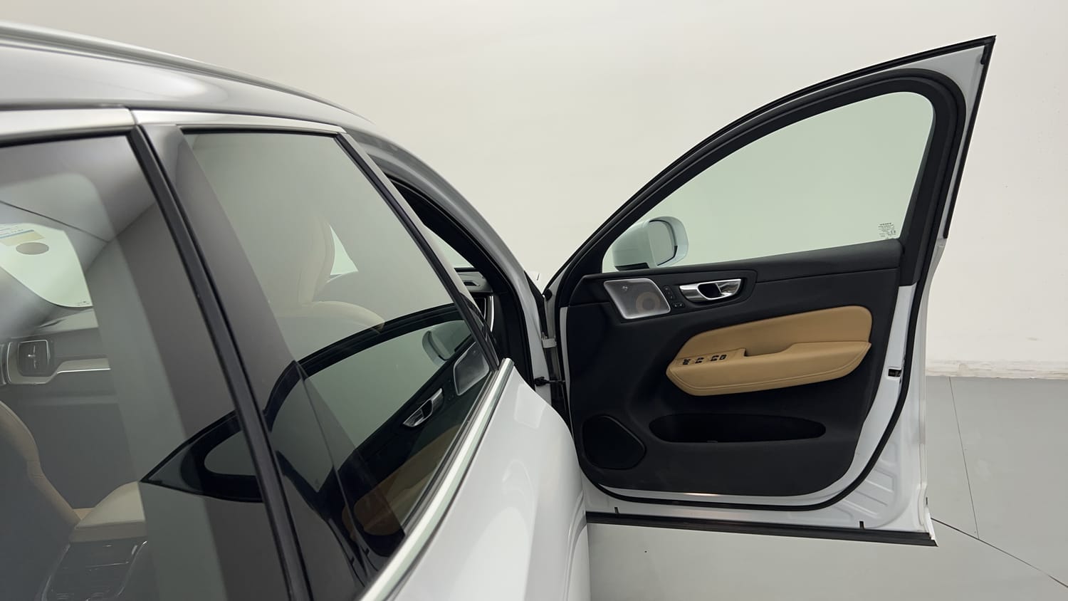 New Volvo XC60 interior RIGHT FRONT DOOR OPEN VIEW