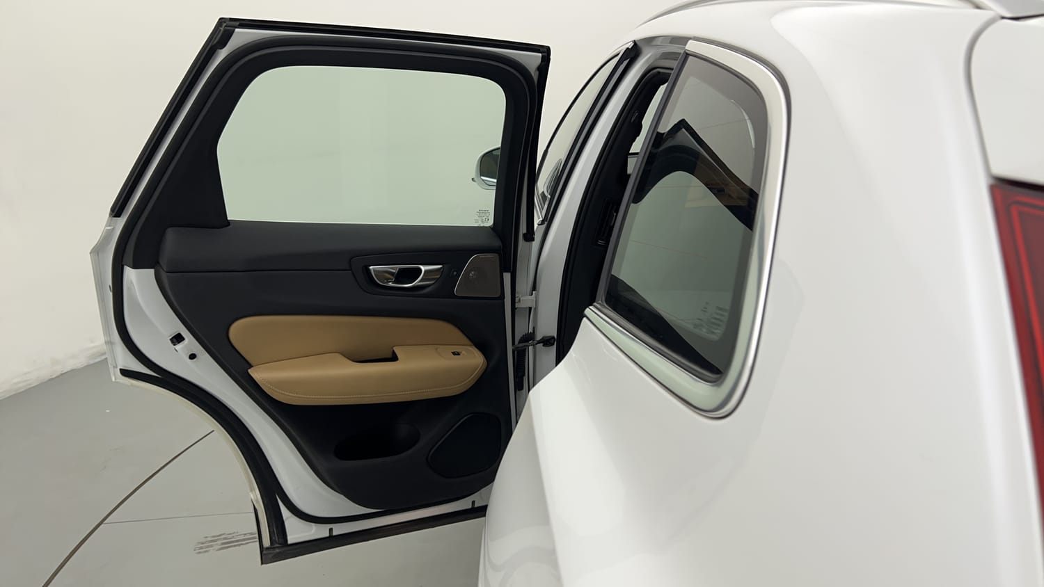 New Volvo XC60 interior LEFT REAR DOOR OPEN VIEW