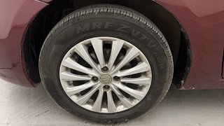 Used 2018 Maruti Suzuki Ciaz Zeta 1.4 AT Petrol Automatic tyres LEFT FRONT TYRE RIM VIEW