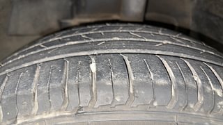 Used 2022 Tata Nexon XZA Plus (Premium) Diesel Dark Edition Diesel Automatic tyres LEFT FRONT TYRE TREAD VIEW