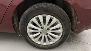 Used 2018 Maruti Suzuki Ciaz Zeta 1.4 AT Petrol Automatic tyres LEFT REAR TYRE RIM VIEW