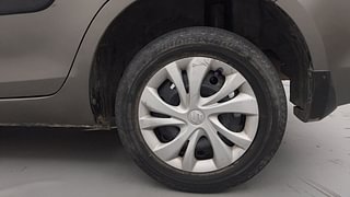 Used 2015 Maruti Suzuki Swift Dzire VXI Petrol Manual tyres LEFT REAR TYRE RIM VIEW