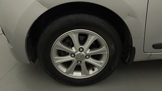 Used 2015 Hyundai Grand i10 Asta AT 1.2 Kappa VTVT Petrol Automatic tyres LEFT FRONT TYRE RIM VIEW