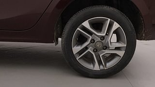 Used 2022 Tata Tigor Revotron XZA Plus AMT Dual Tone Petrol Automatic tyres LEFT REAR TYRE RIM VIEW