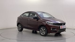 Used 2022 Tata Tigor Revotron XZA Plus AMT Dual Tone Petrol Automatic exterior RIGHT FRONT CORNER VIEW