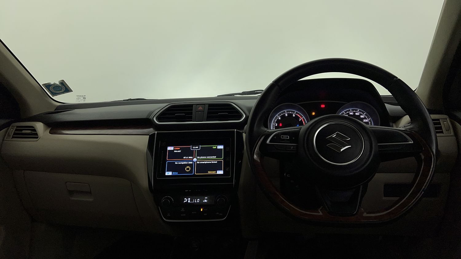 New Maruti Suzuki Dzire interior DASHBOARD VIEW