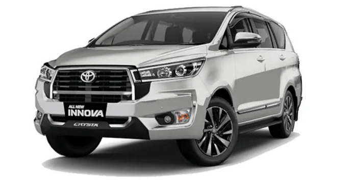 New Toyota Innova Crysta Platinum White Pearl