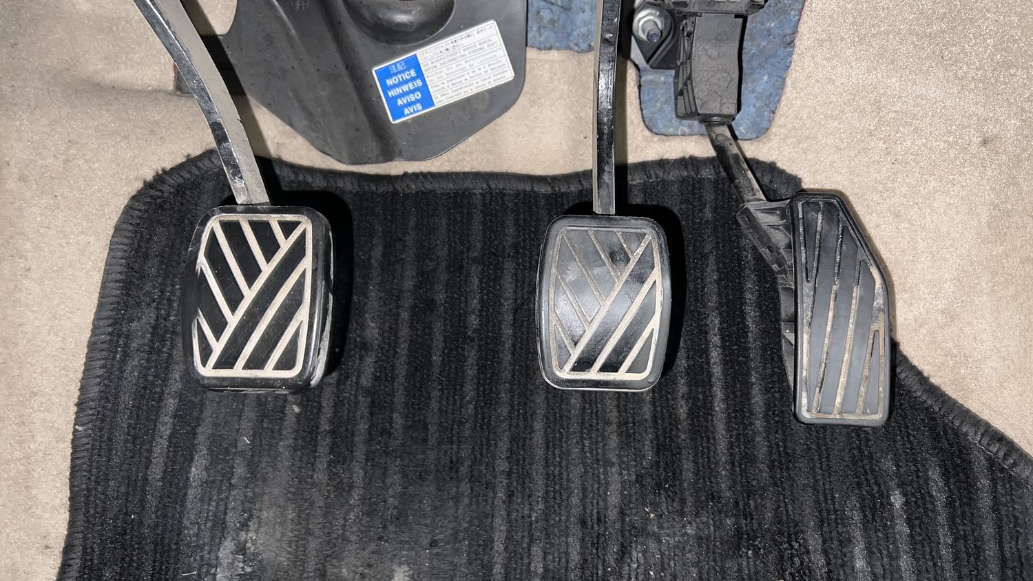 New Maruti Suzuki Dzire interior PEDALS VIEW