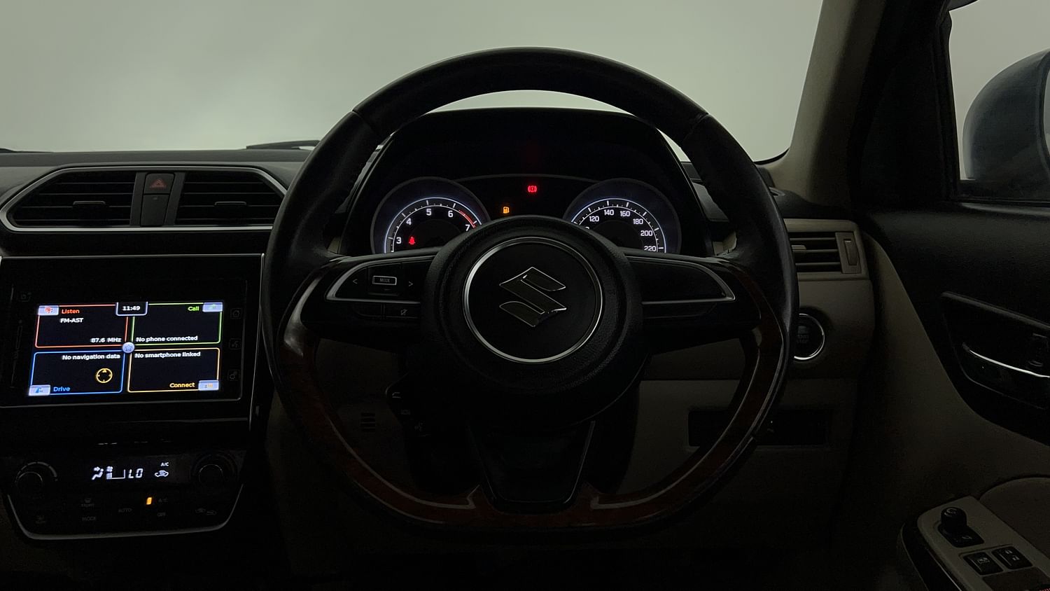 New Maruti Suzuki Dzire interior STEERING VIEW