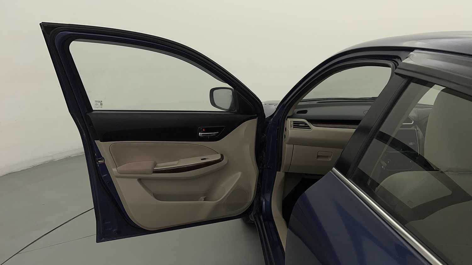 New Maruti Suzuki Dzire interior LEFT FRONT DOOR OPEN VIEW