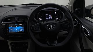 Used 2022 Tata Tigor Revotron XZA Plus AMT Dual Tone Petrol Automatic interior STEERING VIEW