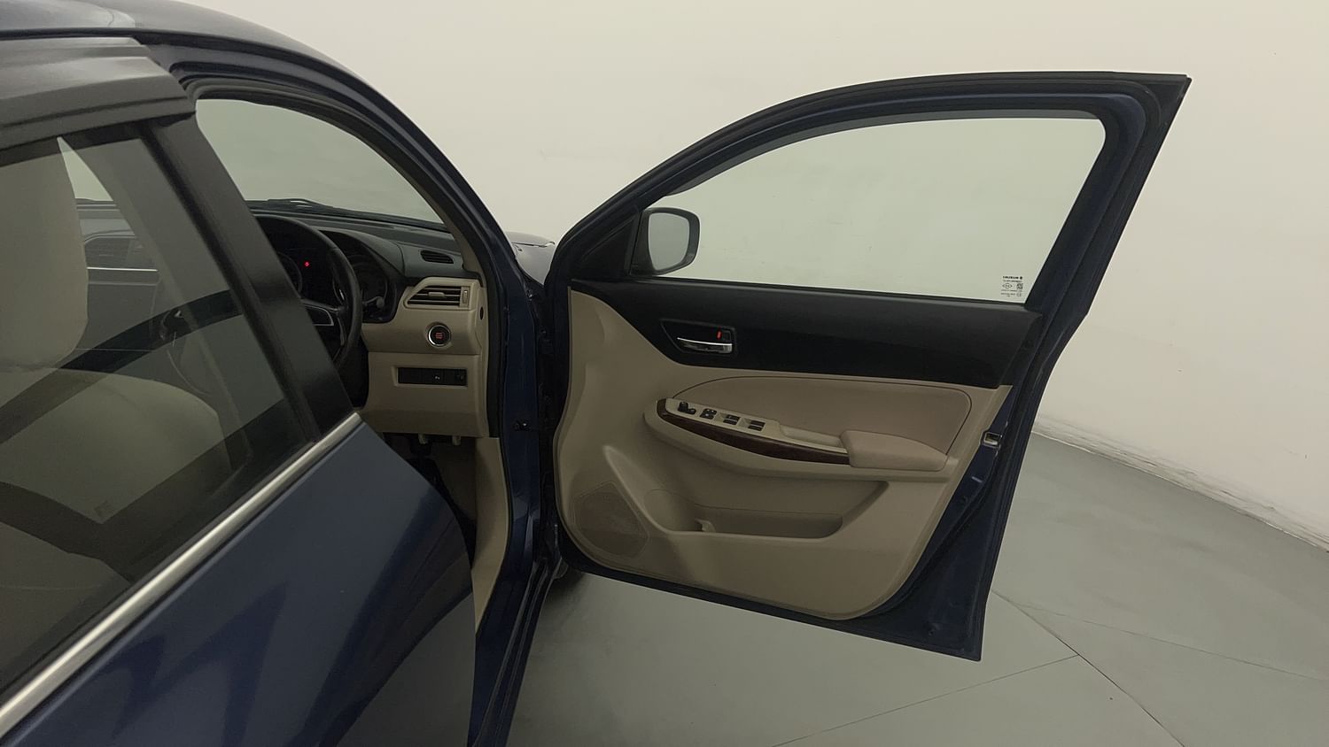 New Maruti Suzuki Dzire interior RIGHT FRONT DOOR OPEN VIEW