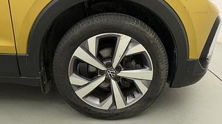 Used 2022 Volkswagen Taigun Topline 1.0 TSI AT Petrol Automatic tyres RIGHT FRONT TYRE RIM VIEW
