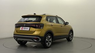 Used 2022 Volkswagen Taigun Topline 1.0 TSI AT Petrol Automatic exterior RIGHT REAR CORNER VIEW