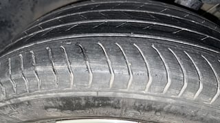 Used 2022 Volkswagen Taigun Topline 1.0 TSI AT Petrol Automatic tyres LEFT FRONT TYRE TREAD VIEW
