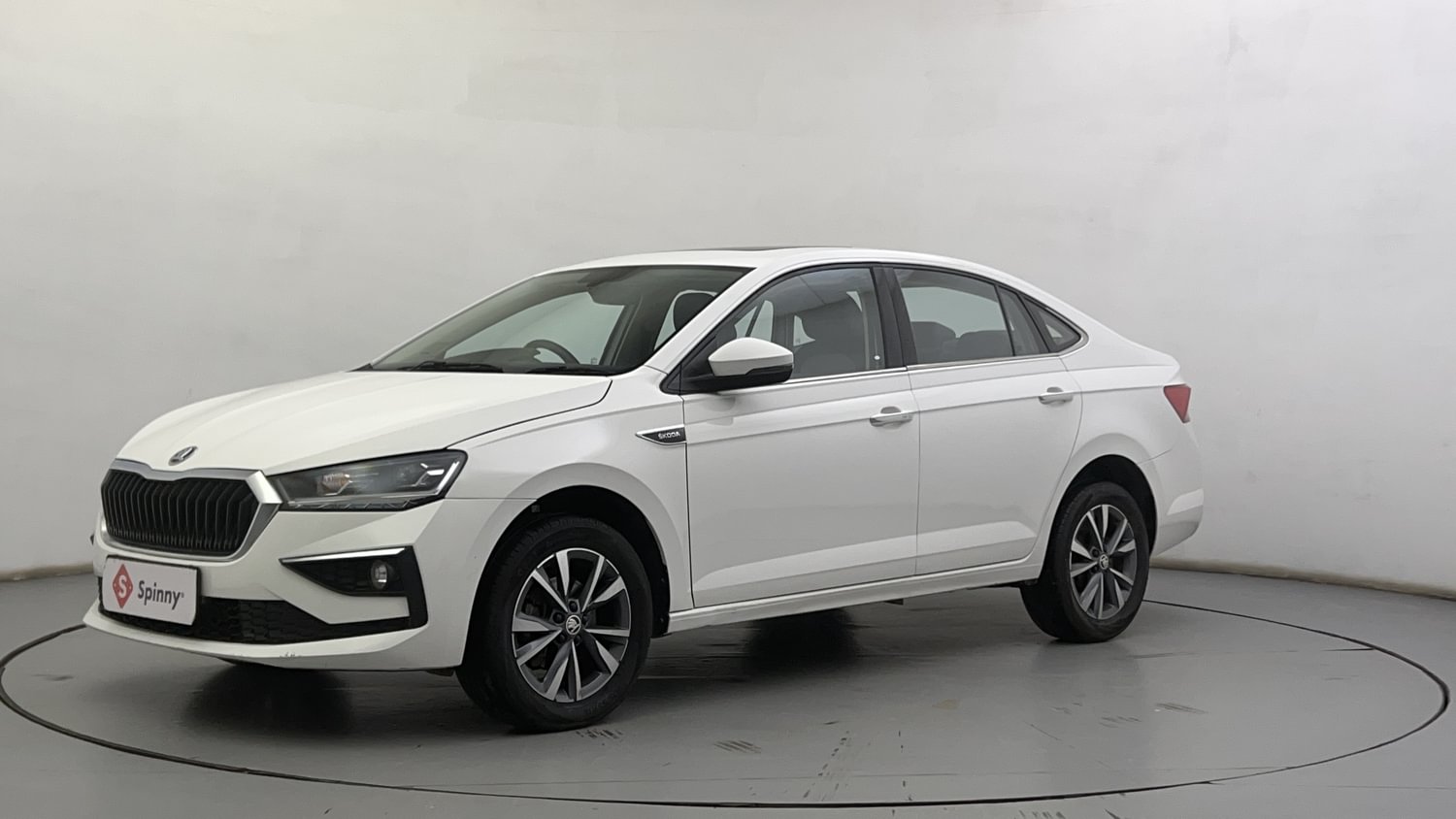 New Skoda Slavia exterior LEFT FRONT CORNER VIEW