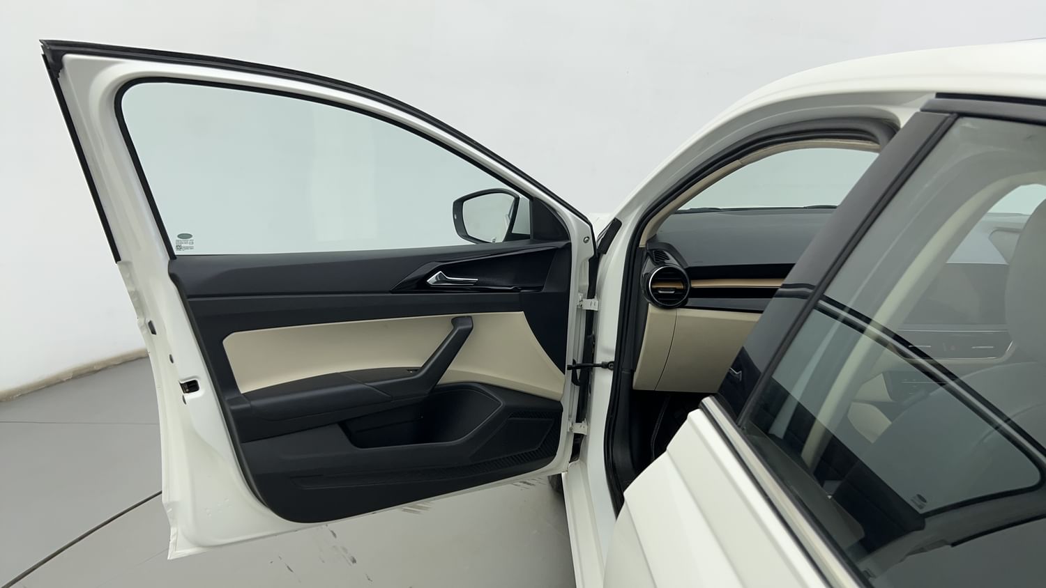 New Skoda Slavia interior LEFT FRONT DOOR OPEN VIEW