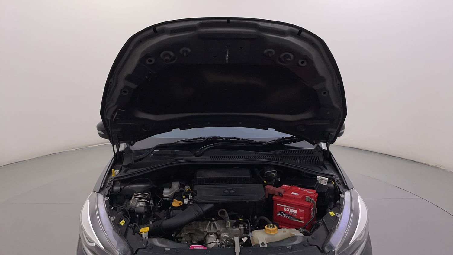 New Tata Tigor engine ENGINE & BONNET OPEN FRONT VIEW