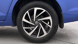 Used 2022 Volkswagen Virtus Topline 1.0 TSI MT Petrol Manual tyres LEFT REAR TYRE RIM VIEW