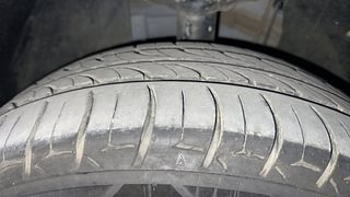 Used 2022 Volkswagen Virtus Topline 1.0 TSI MT Petrol Manual tyres LEFT FRONT TYRE TREAD VIEW