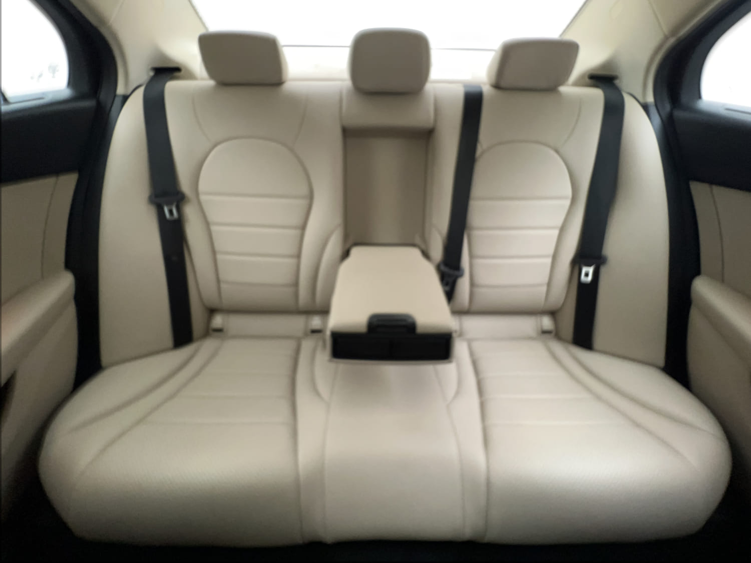 New Mercedes-Benz C-Class interior REAR SEAT CONDITION VIEW