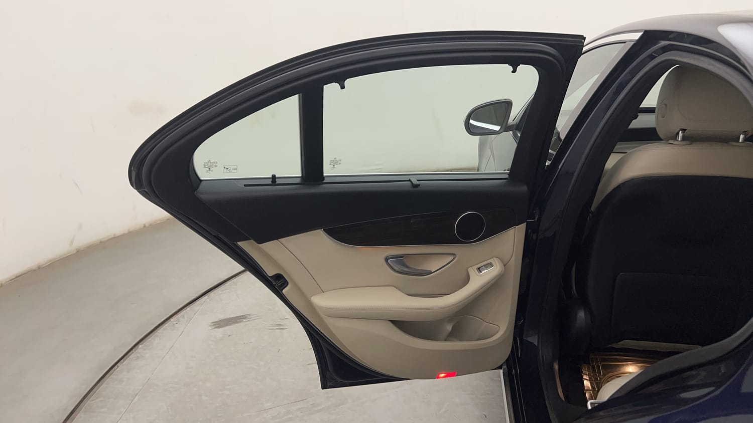 New Mercedes-Benz C-Class interior LEFT REAR DOOR OPEN VIEW