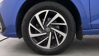 Used 2022 Volkswagen Virtus Topline 1.0 TSI MT Petrol Manual tyres LEFT FRONT TYRE RIM VIEW
