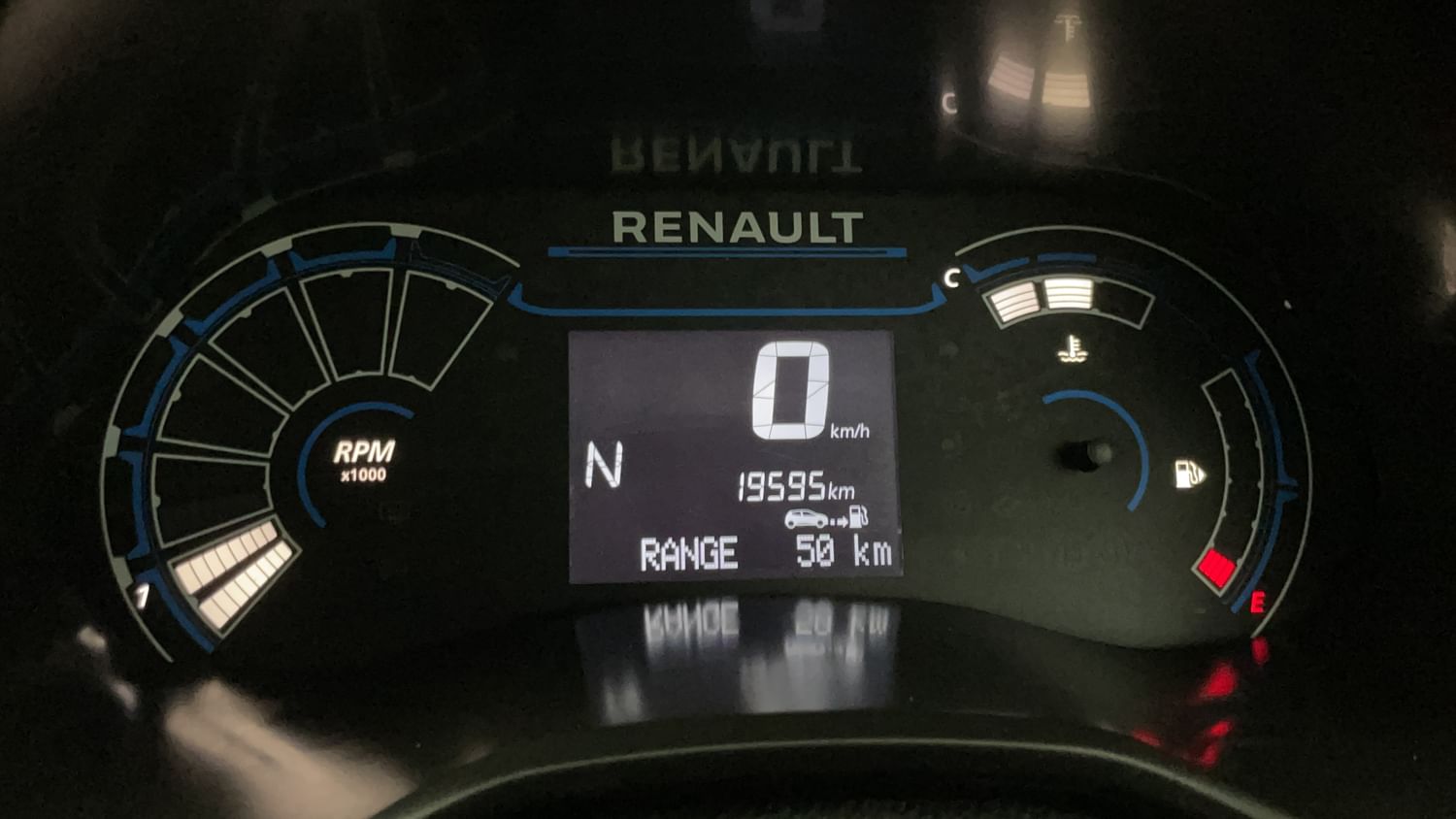 New Renault Kiger interior CLUSTERMETER VIEW