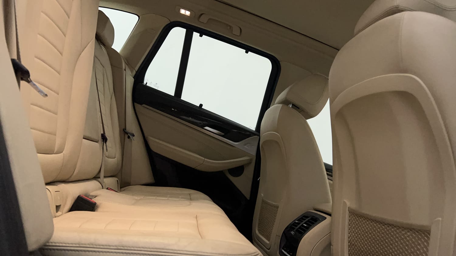 New BMW X3 interior RIGHT SIDE REAR DOOR CABIN VIEW