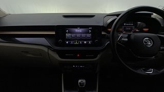 Used 2022 Skoda Slavia Style 1.0L TSI MT Petrol Manual interior MUSIC SYSTEM & AC CONTROL VIEW