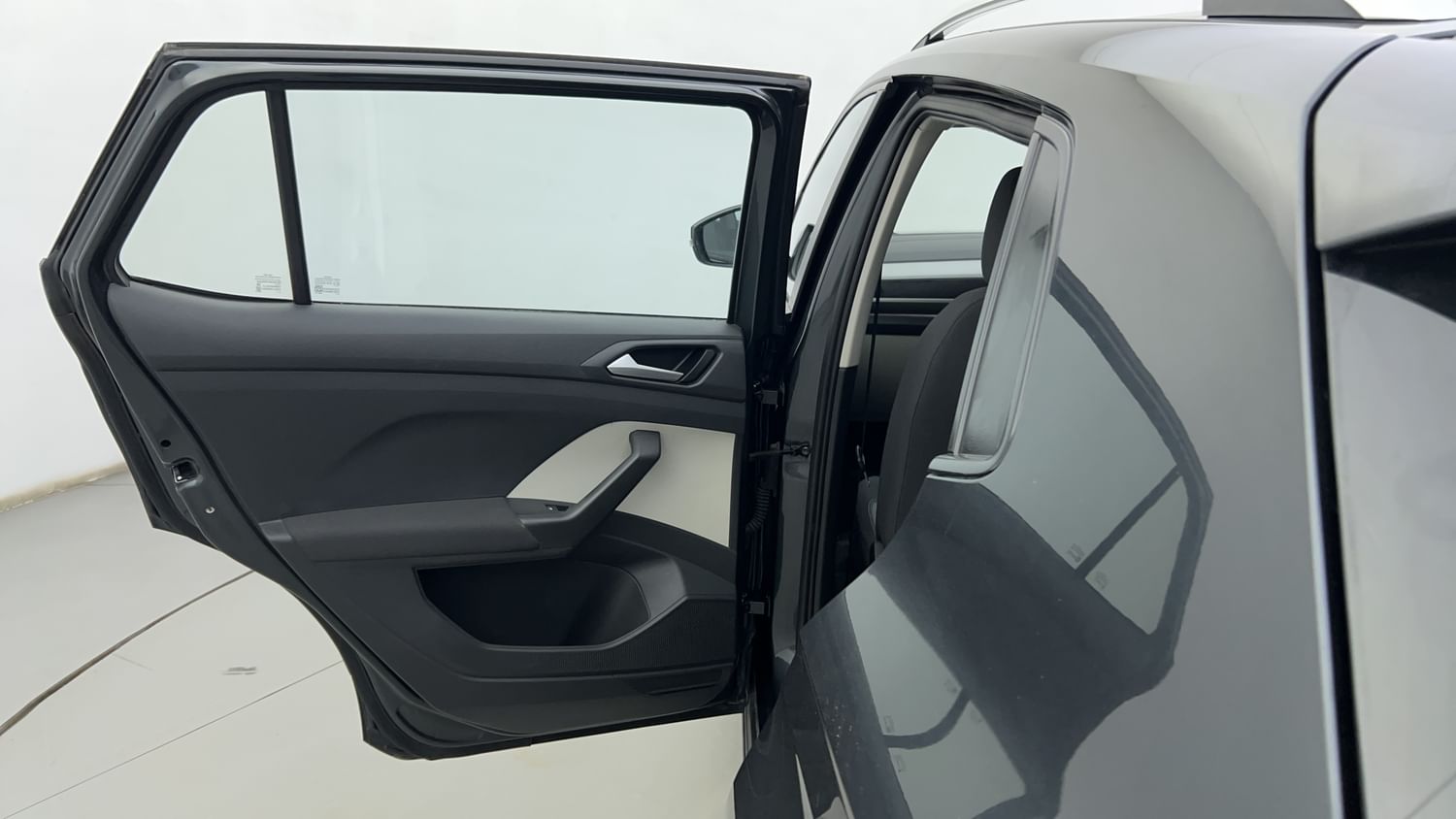 New Volkswagen Taigun interior LEFT REAR DOOR OPEN VIEW