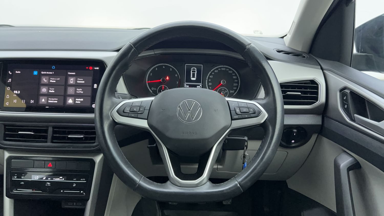 New Volkswagen Taigun interior STEERING VIEW