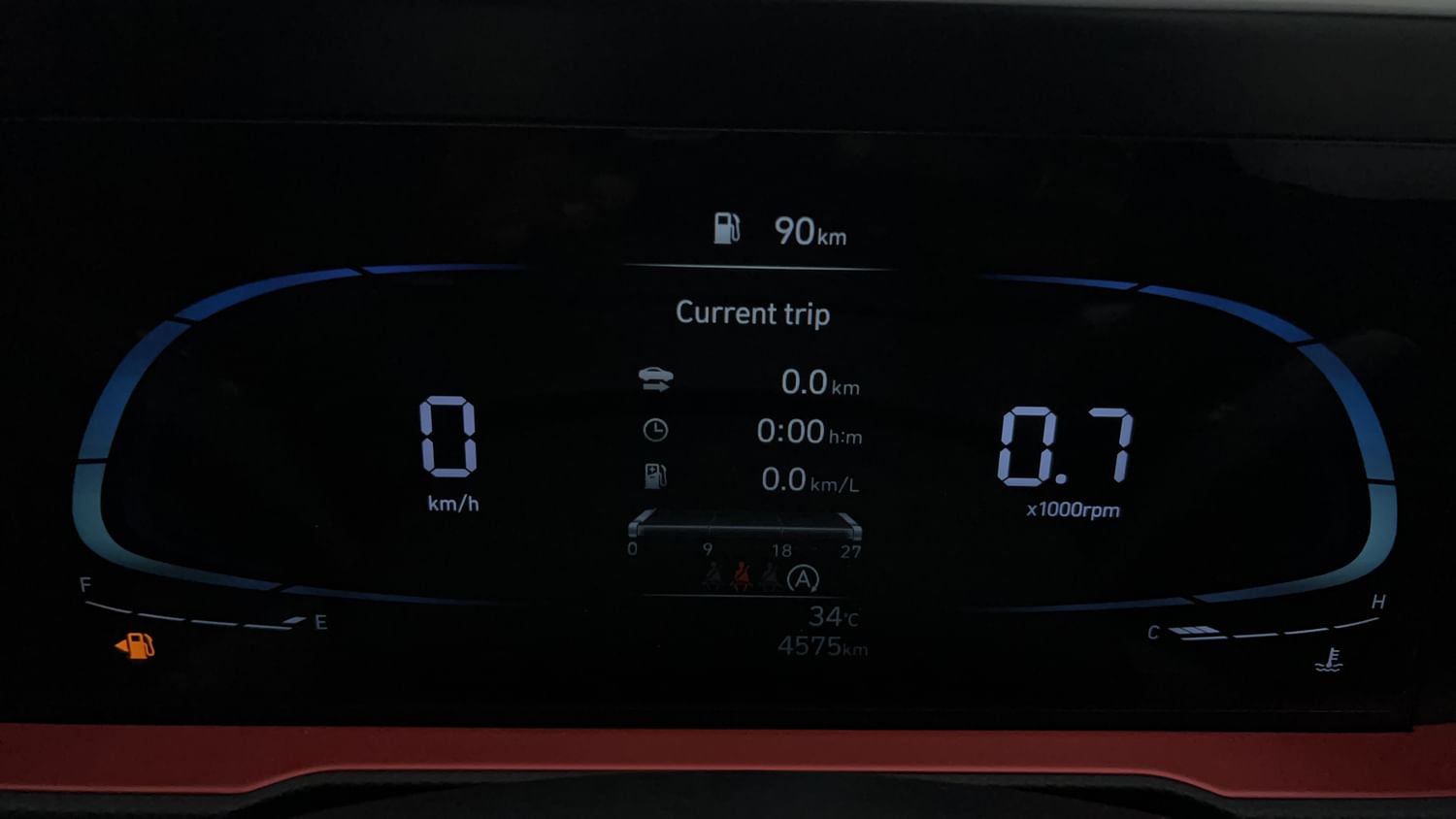 New Hyundai Creta N-Line interior CLUSTERMETER VIEW