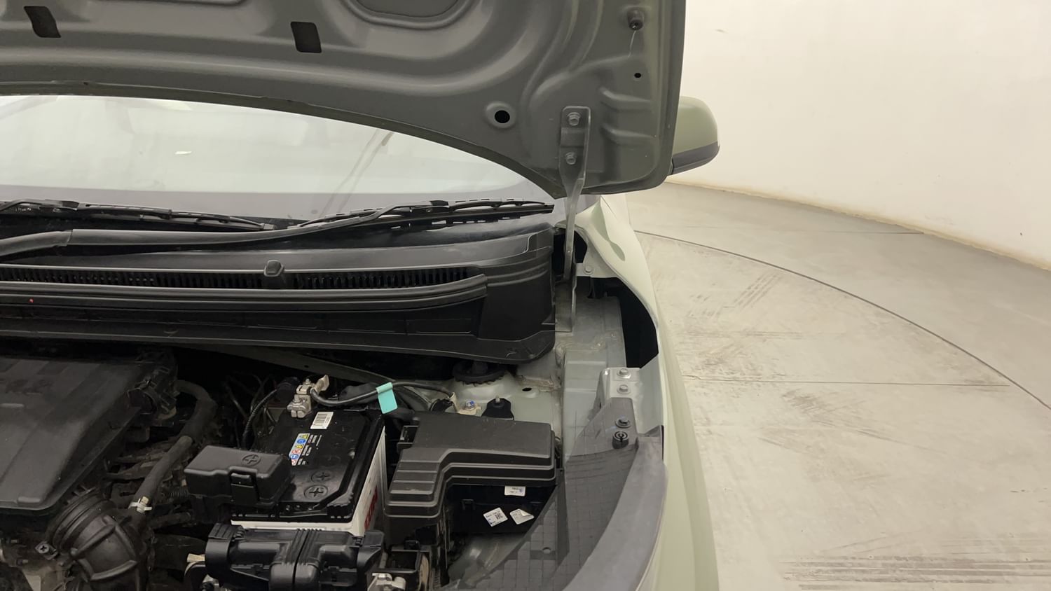 New Hyundai Exter engine ENGINE LEFT SIDE HINGE & APRON VIEW