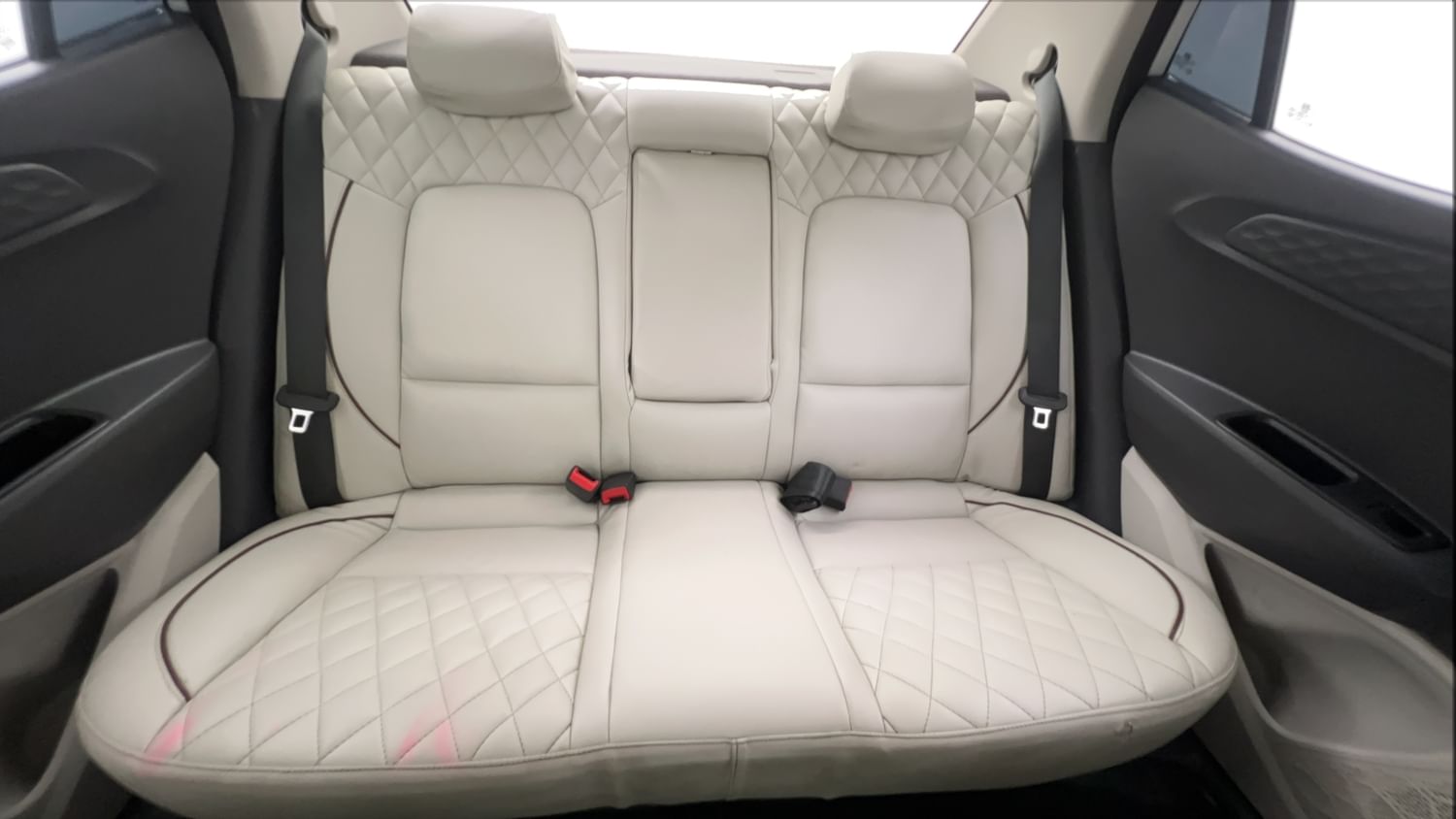 New Hyundai Aura interior REAR SEAT CONDITION VIEW