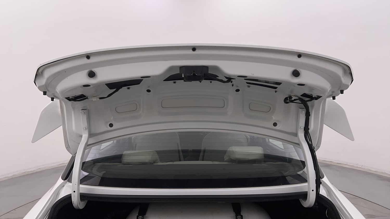 New Hyundai Aura interior DICKY DOOR OPEN VIEW