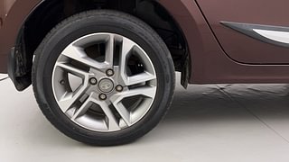 Used 2023 Tata Tigor Revotron XZ+ Petrol Manual tyres RIGHT REAR TYRE RIM VIEW