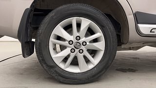 Used 2017 Toyota Innova Crysta 2.8 GX AT 7 STR Diesel Automatic tyres RIGHT REAR TYRE RIM VIEW