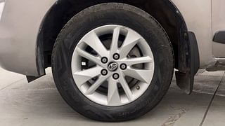 Used 2017 Toyota Innova Crysta 2.8 GX AT 7 STR Diesel Automatic tyres LEFT FRONT TYRE RIM VIEW